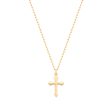 Naszyjnik New Charm Gothic Cross Gold